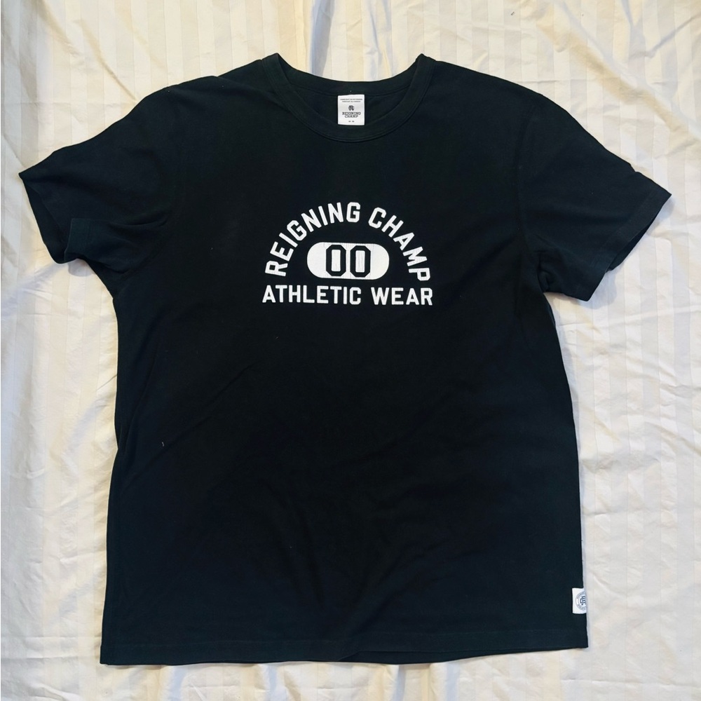 Reigning Champ Black Short Sleeve Tee